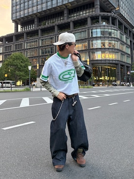 「アイテム（ブーツ）」を使った、Syunyaさん（メンズ・179cm）の夏コーディネート