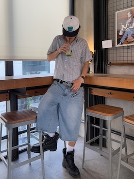 「CASIO（カシオ）のアイテム」を使った、Syunyaさん（メンズ・179cm）の夏コーディネート