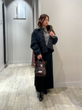 「アイテム（デニムジャケット）」を使った、natsuki20190601さん（レディース・147cm）の秋コーディネート