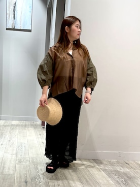 「アイテム（帽子）」を使った、natsuki20190601さん（レディース・147cm）の夏コーディネート
