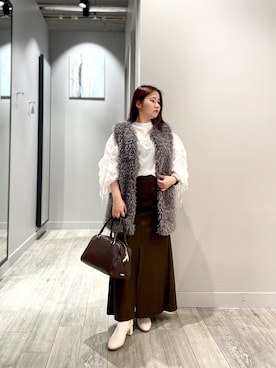 「アイテム（ネックレス）」を使った、natsuki20190601さん（レディース・147cm）の秋コーディネート
