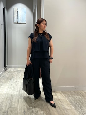 「アイテム（ノーカラージャケット）」を使った、natsuki20190601さん（レディース・147cm）の夏コーディネート