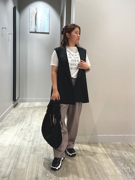 「アイテム（ベスト）」を使った、natsuki20190601さん（レディース・147cm）の秋コーディネート