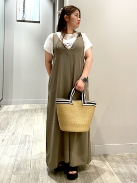 「刺繍」｜「アイテム（ワンピース）」を使った、natsuki20190601さん（レディース・147cm）の夏コーディネート