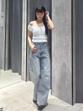 生塩和紗さん(レディース・157cm)の春コーディネート