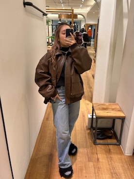 後藤茉耶さん(レディース・154cm)の秋コーディネート