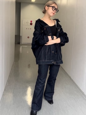 後藤茉耶さん（レディース・154cm）の秋コーディネート