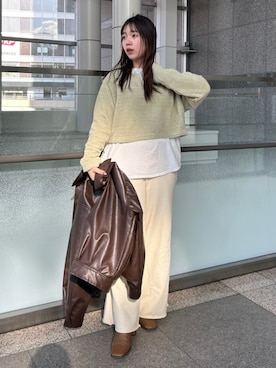 後藤茉耶さん（レディース・154cm）の冬コーディネート