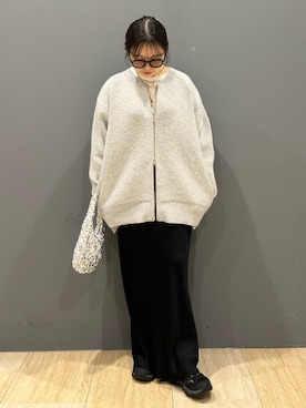 後藤茉耶さん（レディース・154cm）の冬コーディネート