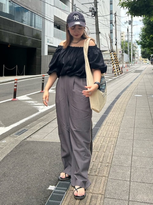 ラインデザインラフタックパンツ
