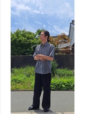 「bensan」｜柴崎さん（メンズ・172cm）の夏コーディネート