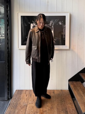 「Saturdays NYC（サタデーズ ニューヨークシティ ）のアイテム」を使った、EMIさん（レディース・165cm）の秋コーディネート