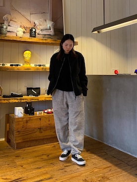 「初冬コーデ」｜「アイテム（ジャケット/アウター）」を使った、EMIさん（レディース・165cm）の春コーディネート