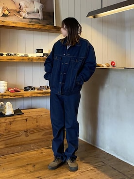 「Saturdays NYC（サタデーズ ニューヨークシティ ）のアイテム（ジャケット/アウター）」を使った、EMIさん（レディース・165cm）の冬コーディネート