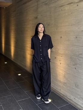 「Saturdays NYC（サタデーズ ニューヨークシティ ）のアイテム（パンツ）」を使った、EMIさん（レディース・165cm）の春コーディネート