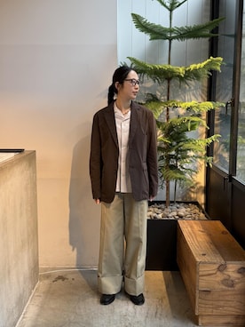 「Saturdays NYC（サタデーズ ニューヨークシティ ）のアイテム」を使った、EMIさん（レディース・165cm）の春コーディネート