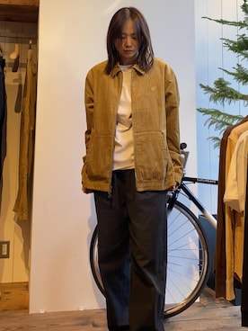 「Saturdays NYC（サタデーズ ニューヨークシティ ）のアイテム（ブルゾン）」を使った、EMIさん（レディース・165cm）の冬コーディネート