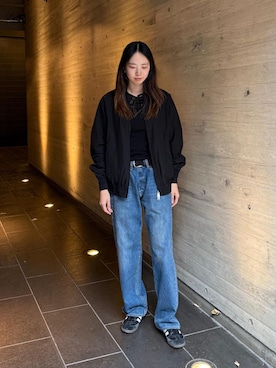 「Saturdays NYC（サタデーズ ニューヨークシティ ）のアイテム」を使った、EMIさん（レディース・165cm）の秋コーディネート