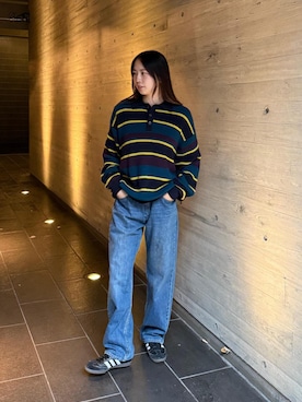 「Saturdays NYC（サタデーズ ニューヨークシティ ）のアイテム」を使った、EMIさん（レディース・165cm）の秋コーディネート