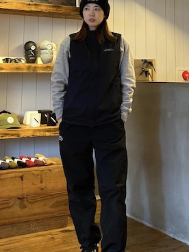「Saturdays NYC（サタデーズ ニューヨークシティ ）のアイテム（帽子）」を使った、EMIさん（レディース・165cm）の冬コーディネート