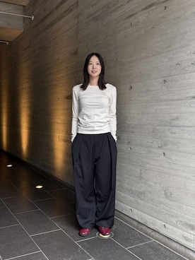「Saturdays NYC（サタデーズ ニューヨークシティ ）のアイテム」を使った、EMIさん（レディース・165cm）の秋コーディネート