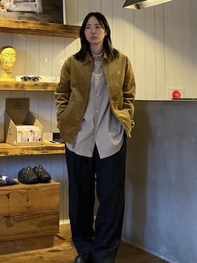 「初冬コーデ」｜「アイテム（ブルゾン）」を使った、EMIさん（レディース・165cm）の冬コーディネート