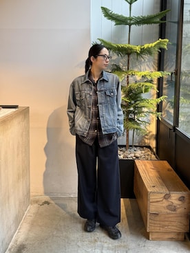 「Saturdays NYC（サタデーズ ニューヨークシティ ）のアイテム」を使った、EMIさん（レディース・165cm）の春コーディネート