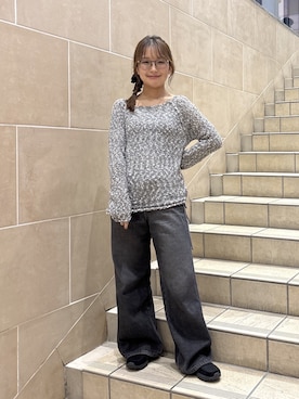 「FREE'S MART（フリーズマート）のアイテム（ニット/セーター）」を使った、harunaさん（レディース・149cm）の秋コーディネート