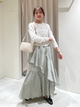 「FREE'S MART（フリーズマート）のアイテム（スリッポン）」を使った、harunaさん（レディース・149cm）の春コーディネート