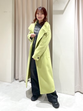 「FREE'S MART（フリーズマート）のアイテム（ステンカラーコート）」を使った、harunaさん（レディース・149cm）の秋コーディネート