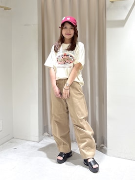 「FREE'S MART（フリーズマート）のアイテム（パンツ）」を使った、harunaさん（レディース・149cm）の夏コーディネート