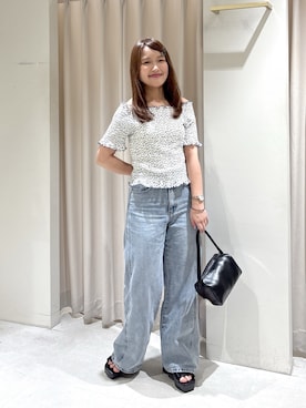 「FREE'S MART（フリーズマート）のアイテム（パンツ）」を使った、harunaさん（レディース・149cm）の夏コーディネート