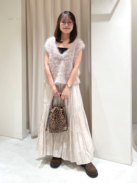 「アイテム（キャミソール）」を使った、harunaさん（レディース・149cm）の夏コーディネート