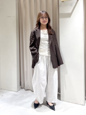 「FREE'S MART（フリーズマート）のアイテム（パンツ）」を使った、harunaさん（レディース・149cm）の秋コーディネート