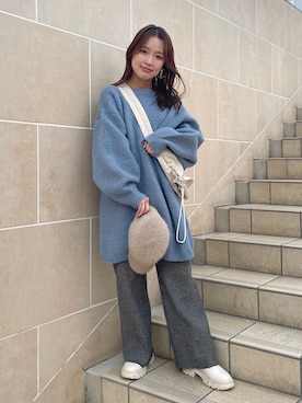 harunaさん（レディース・149cm）の冬コーディネート