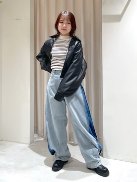 「FREE'S MART（フリーズマート）のアイテム（ブーツ）」を使った、harunaさん（レディース・149cm）の冬コーディネート