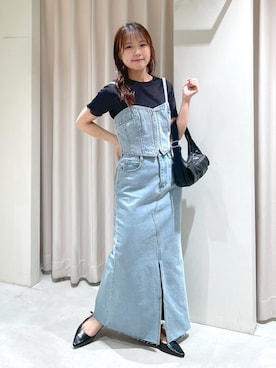 「FREE'S MART（フリーズマート）のアイテム（その他トップス）」を使った、harunaさん（レディース・149cm）の春コーディネート