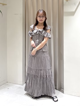 「FREE'S MART（フリーズマート）の◆ミニバックルサンダル（サンダル）」を使った、harunaさん（レディース・149cm）の夏コーディネート