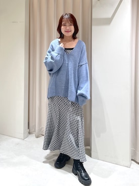 「FREE'S MART（フリーズマート）のアイテム（ブーツ）」を使った、harunaさん（レディース・149cm）の冬コーディネート