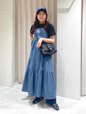 「FREE'S MART（フリーズマート）のアイテム（スリッポン）」を使った、harunaさん（レディース・149cm）の春コーディネート