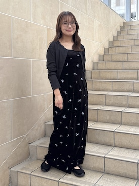 「FREE'S MART（フリーズマート）のアイテム（ワンピース）」を使った、harunaさん（レディース・149cm）の秋コーディネート