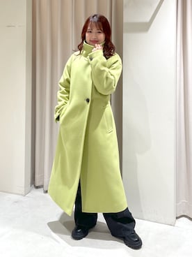 「FREE'S MART（フリーズマート）のアイテム（ステンカラーコート）」を使った、harunaさん（レディース・149cm）の秋コーディネート