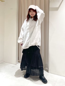 harunaさん（レディース・149cm）の冬コーディネート