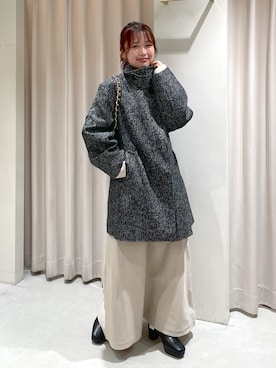 「FREE'S MART（フリーズマート）のアイテム（ダウンジャケット/コート）」を使った、harunaさん（レディース・149cm）の秋コーディネート