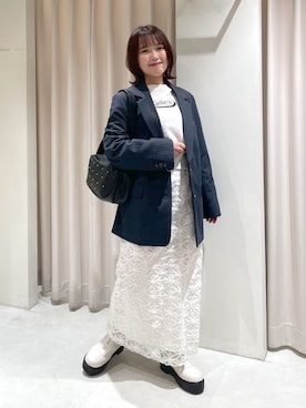「FREE'S MART（フリーズマート）のアイテム（スウェット）」を使った、harunaさん（レディース・149cm）の冬コーディネート