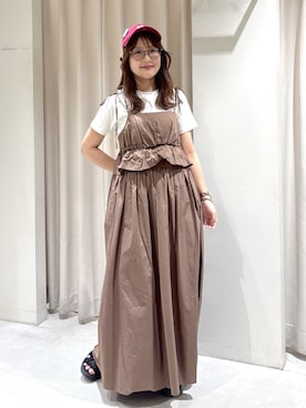 「FREE'S MART（フリーズマート）のアイテム（帽子）」を使った、harunaさん（レディース・149cm）の夏コーディネート