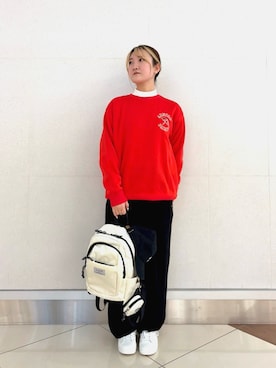 「クリスマス」｜「アイテム（キャップ）」を使った、アーノルドパーマー@モラージュ菖蒲店さん（レディース・159cm）の秋コーディネート