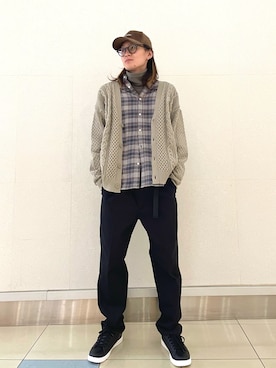 「Arnold Palmer（アーノルドパーマー）のアイテム（キャップ）」を使った、アーノルドパーマー@モラージュ菖蒲店さん（メンズ・176cm）の冬コーディネート