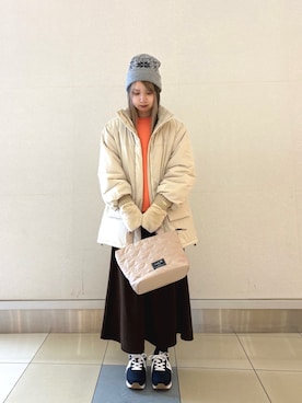 「アイテム（手袋）」を使った、アーノルドパーマー@モラージュ菖蒲店さん（レディース・160cm）の冬コーディネート