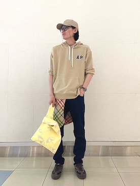 「Arnold Palmer（アーノルドパーマー）のアイテム（キャップ）」を使った、アーノルドパーマー@モラージュ菖蒲店さん（メンズ・176cm）の秋コーディネート